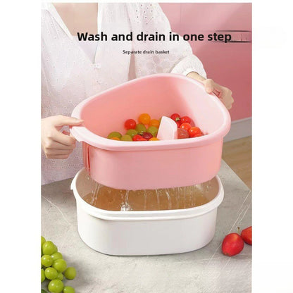 Hands Free Fruit Vegetable Washing Machine with Draining Basket