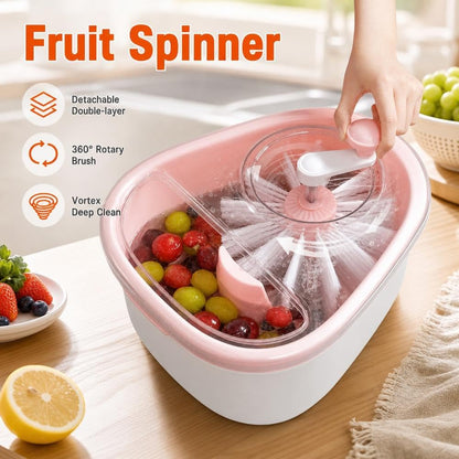 Premium Hand-Crank Fruit & Vegetable Spinner