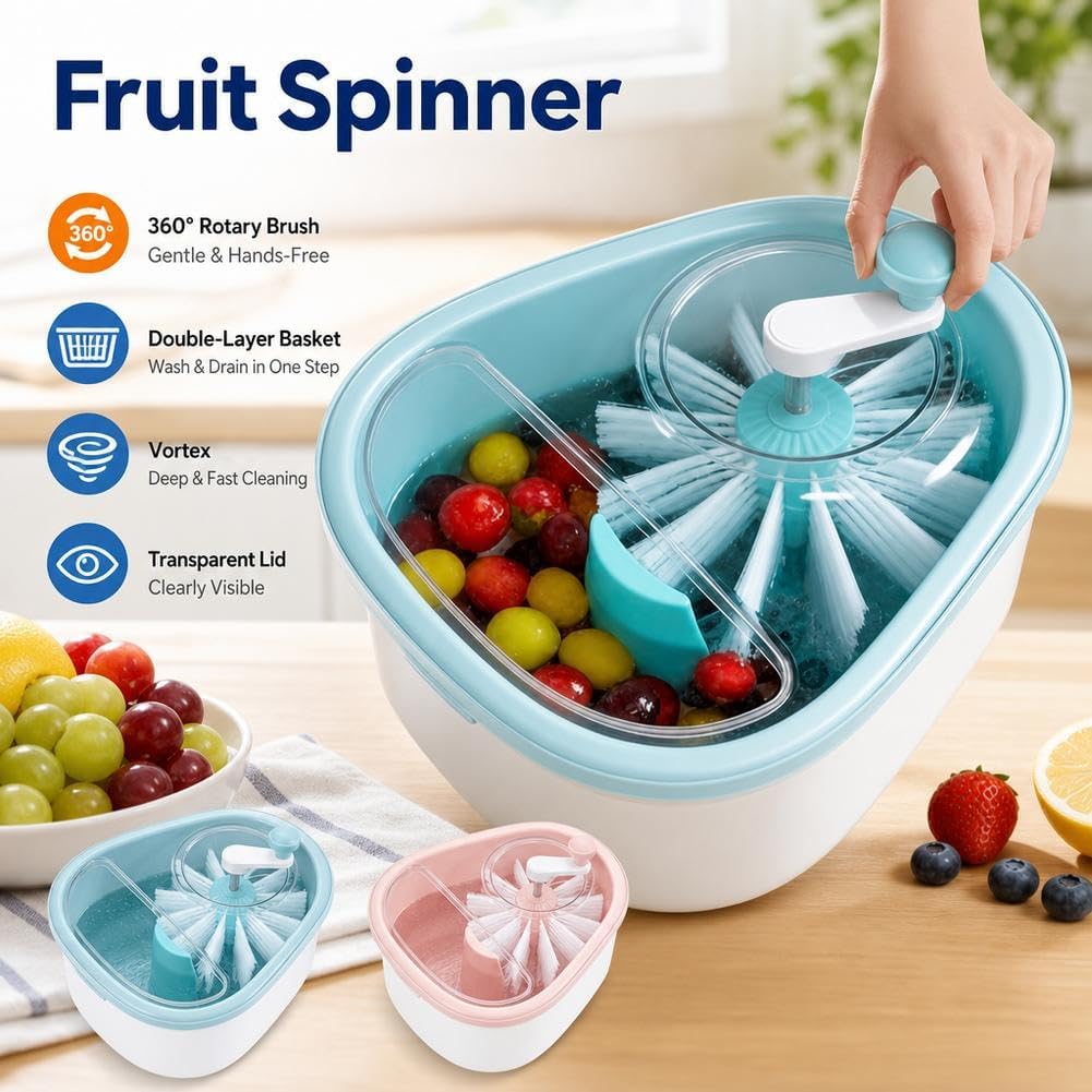 Premium Hand-Crank Fruit & Vegetable Spinner