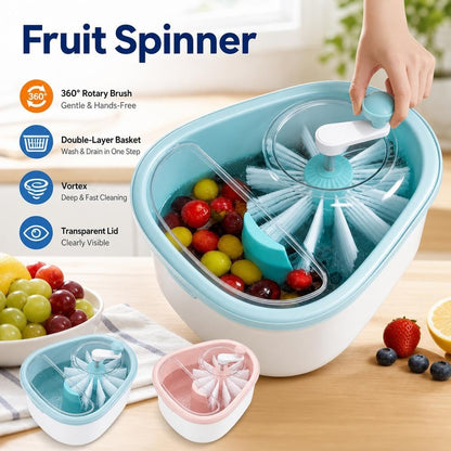 Premium Hand-Crank Fruit & Vegetable Spinner